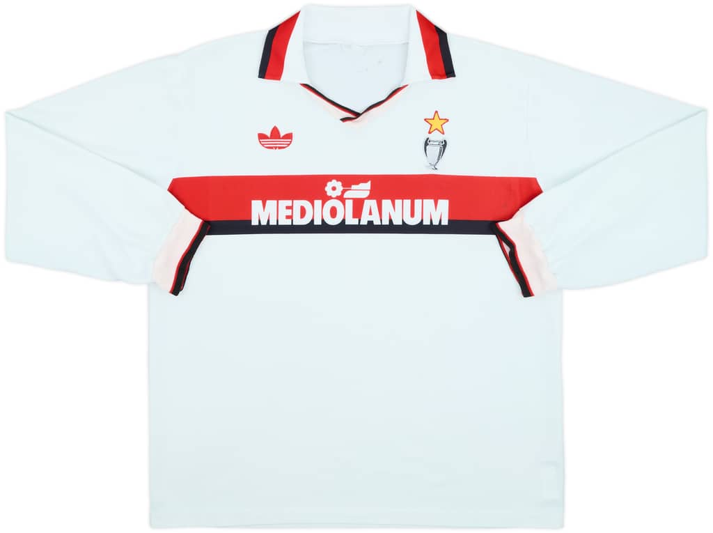 1990-91 AC Milan Away L/S Shirt - 8/10 - (L)