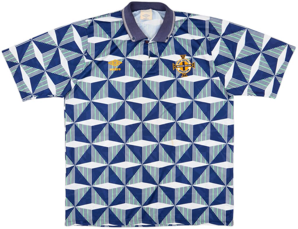 1990-92 Northern Ireland Away Shirt - 10/10 - (XL)