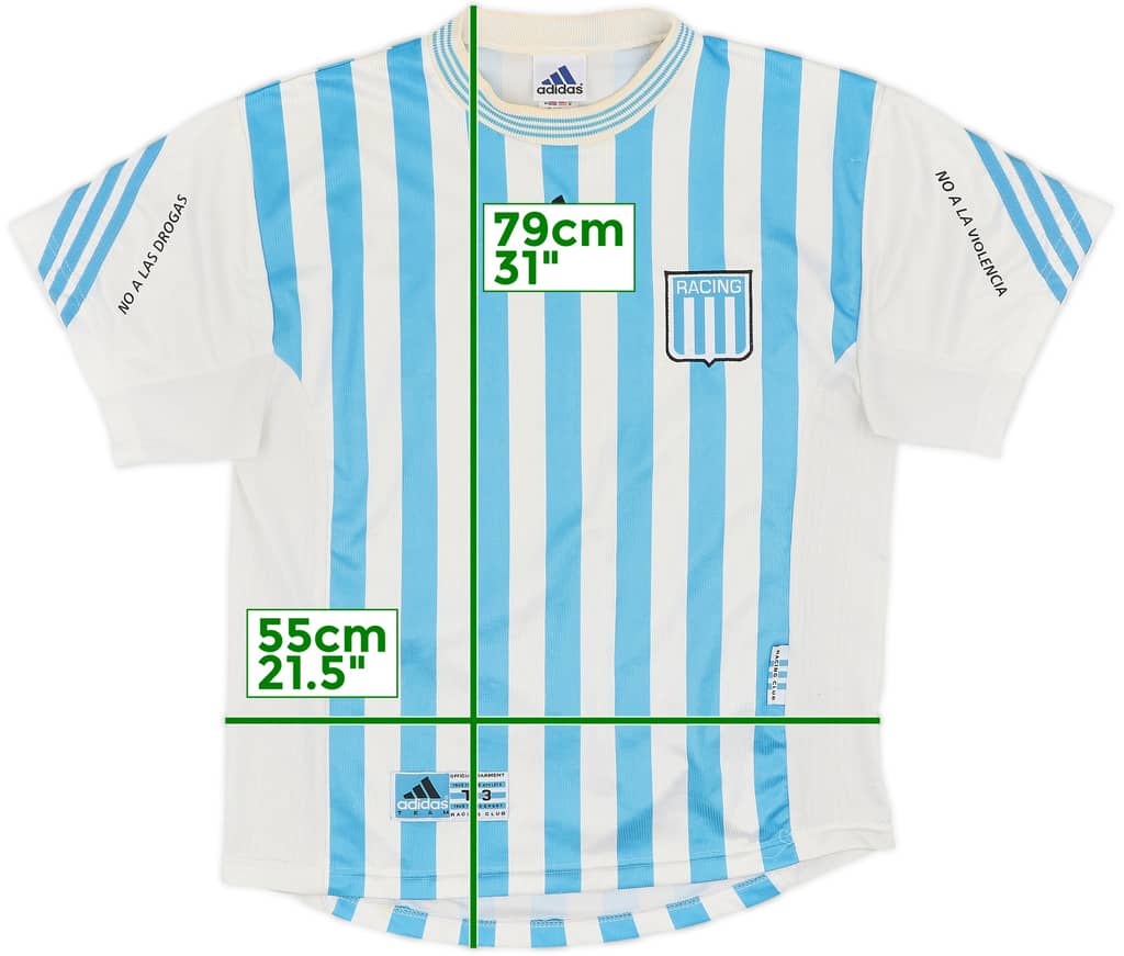 1999-00 Racing Club Home Shirt - 7/10 - (M)