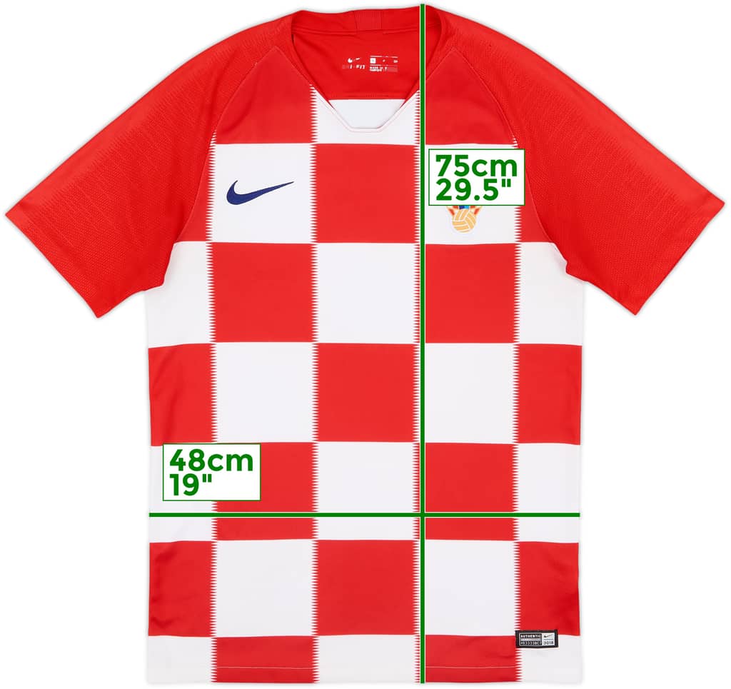 2018-19 Croatia Home Shirt - 8/10 - (S)