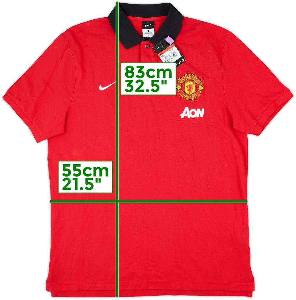 2013-14 Manchester United Nike Polo Shirt (L)