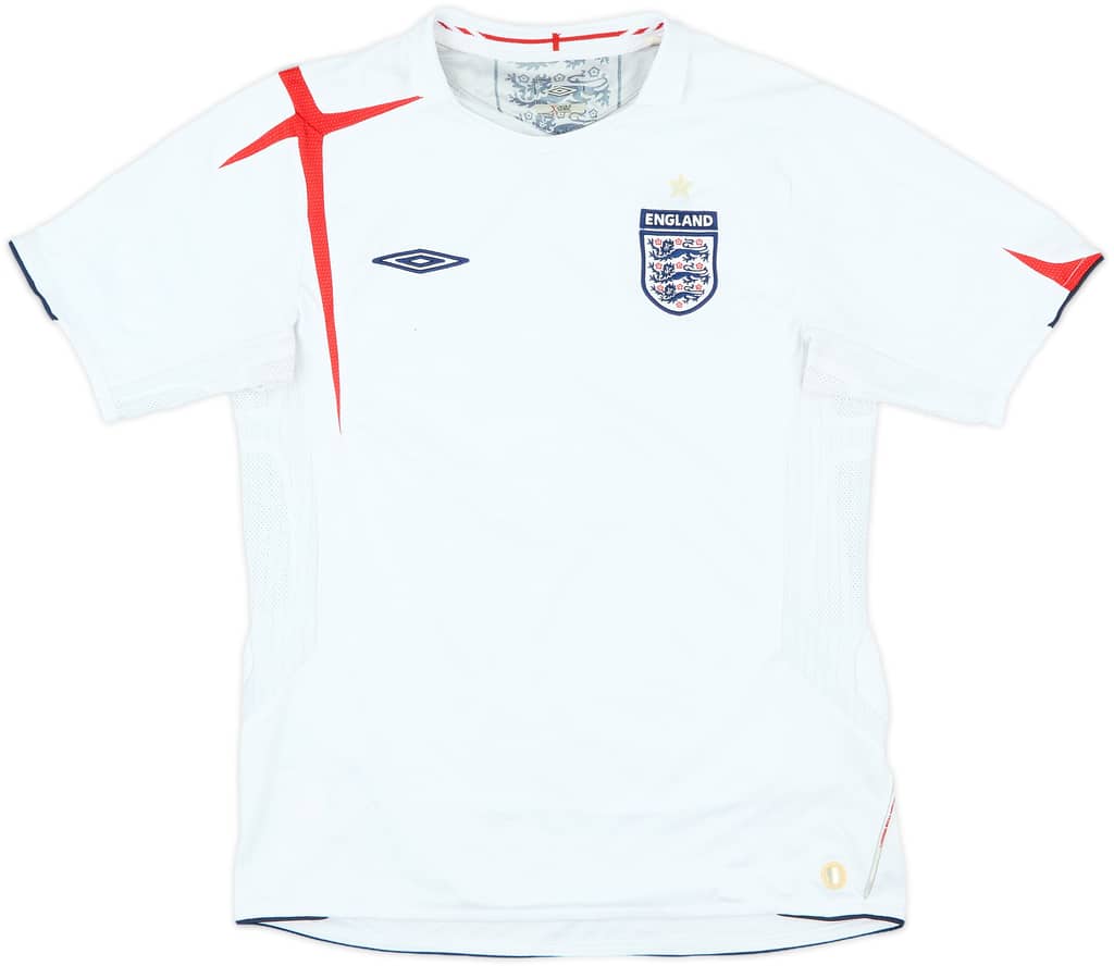 2005-07 England Home Shirt - 5/10 - (M)