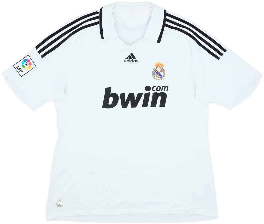 2008-09 Real Madrid Home Shirt - 5/10 - (XL)