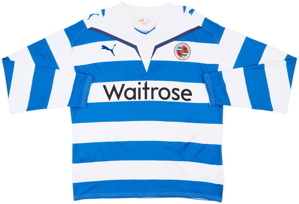 2009-10 Reading Home L/S Shirt - 8/10 - (L)