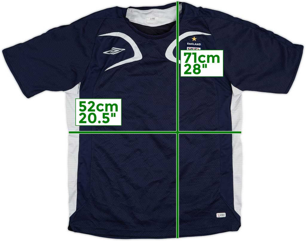 2006-07 England Umbro Training Shirt - 9/10 - (L)