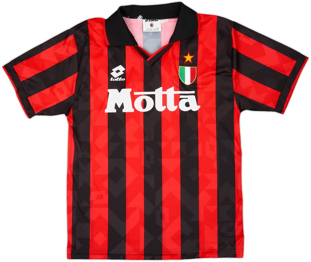 1992-93 AC Milan Home Shirt - 8/10 - (M)
