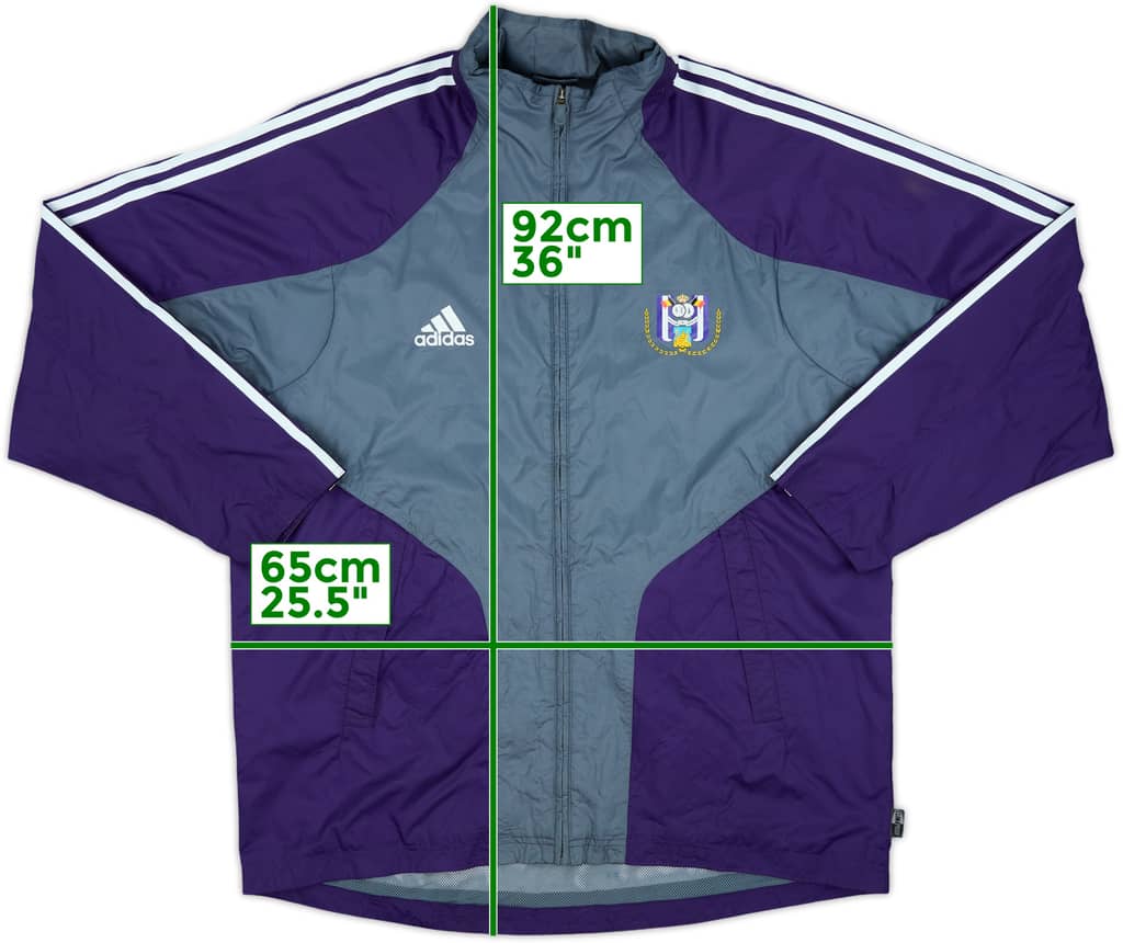 2004-05 Anderlecht adidas Track Jacket - 7/10 - (L)