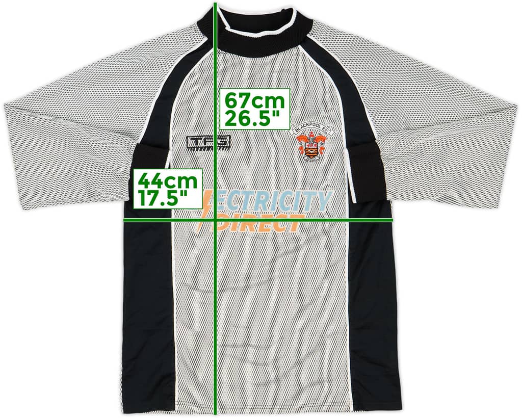 2001-03 Blackpool GK Shirt - 8/10 - (Y)