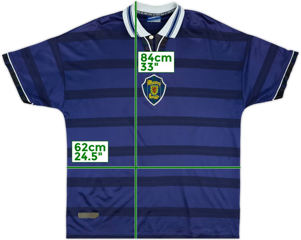 1998-00 Scotland Home Shirt - 8/10 - (XXL)