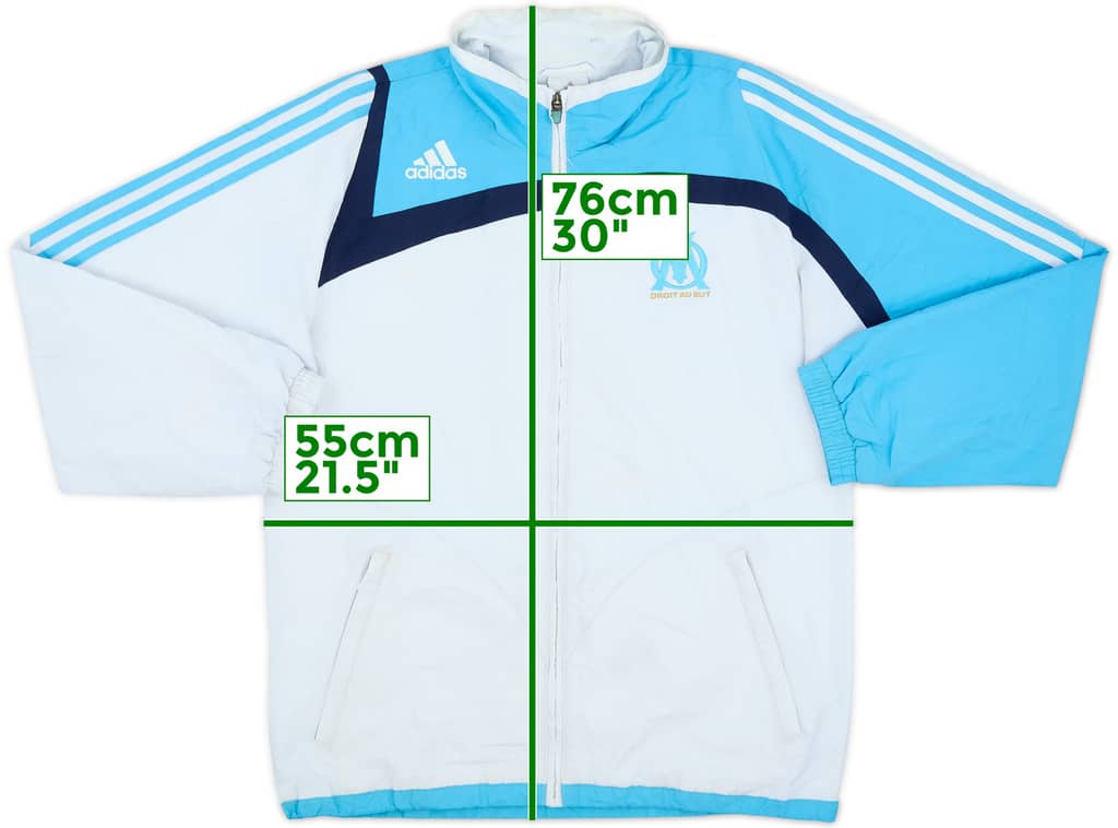2007-08 Olympique Marseille adidas Track Jacket - 5/10 - (M)