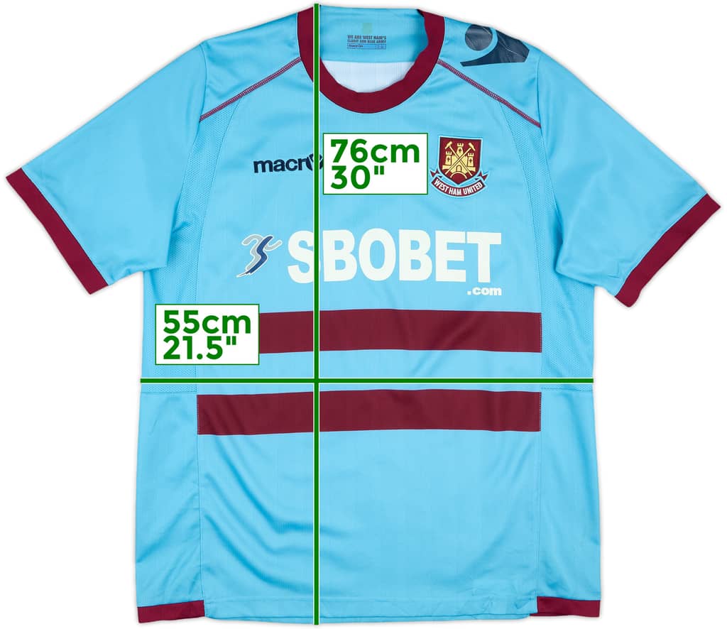 2011-12 West Ham Away Shirt - 7/10 - (M)