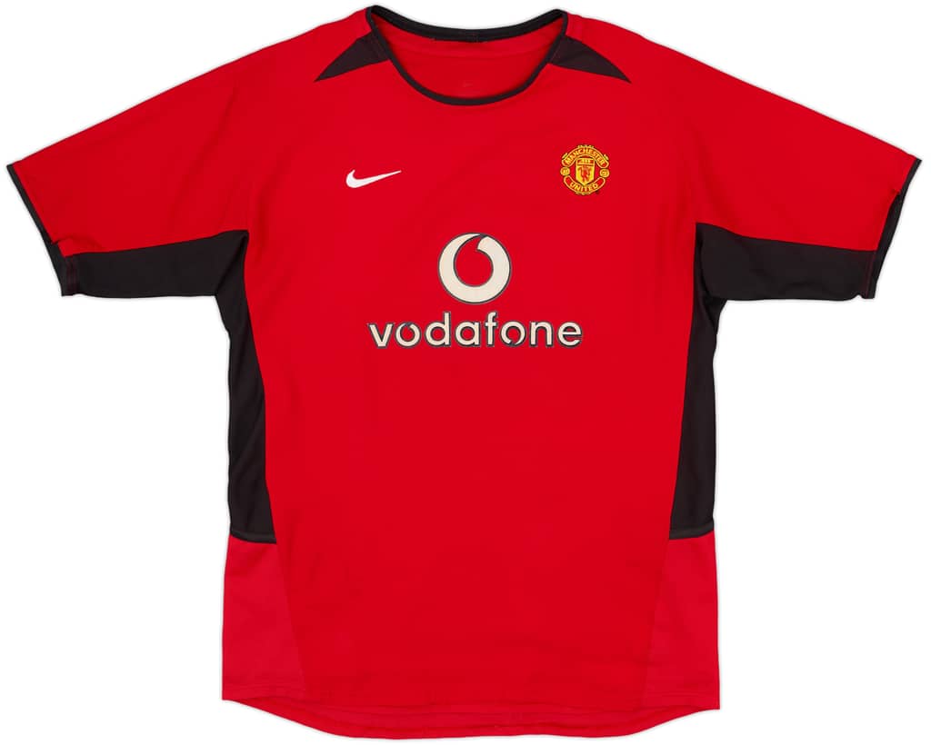 2002-04 Manchester United Home Shirt - 8/10 - (XL.Boys)