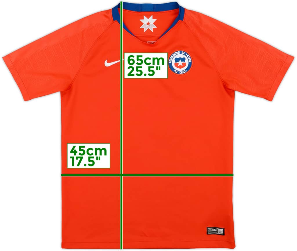2018-19 Chile Home Shirt - 9/10 - (XL.Boys)