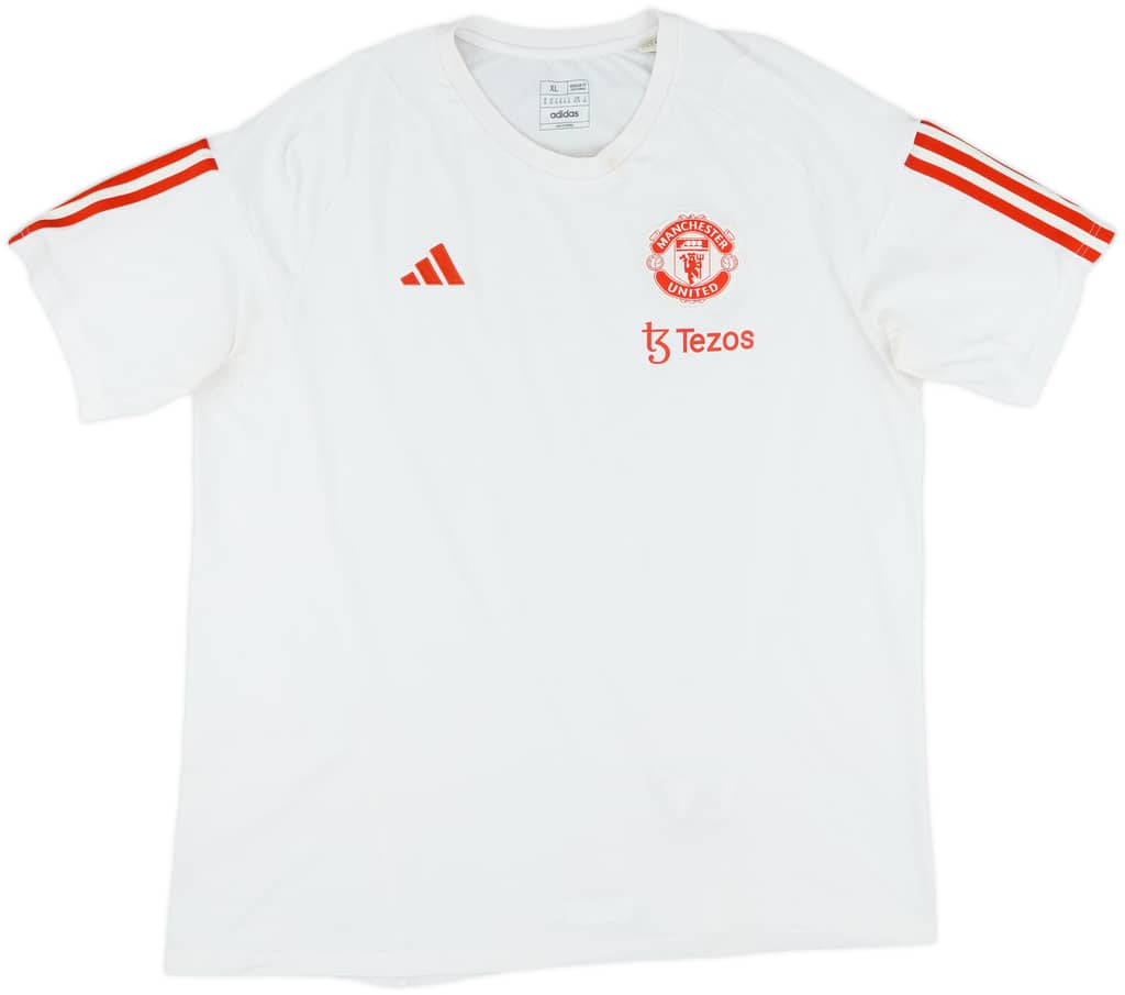 2023-24 Manchester United adidas Cotton Tee - 9/10 - (XL)