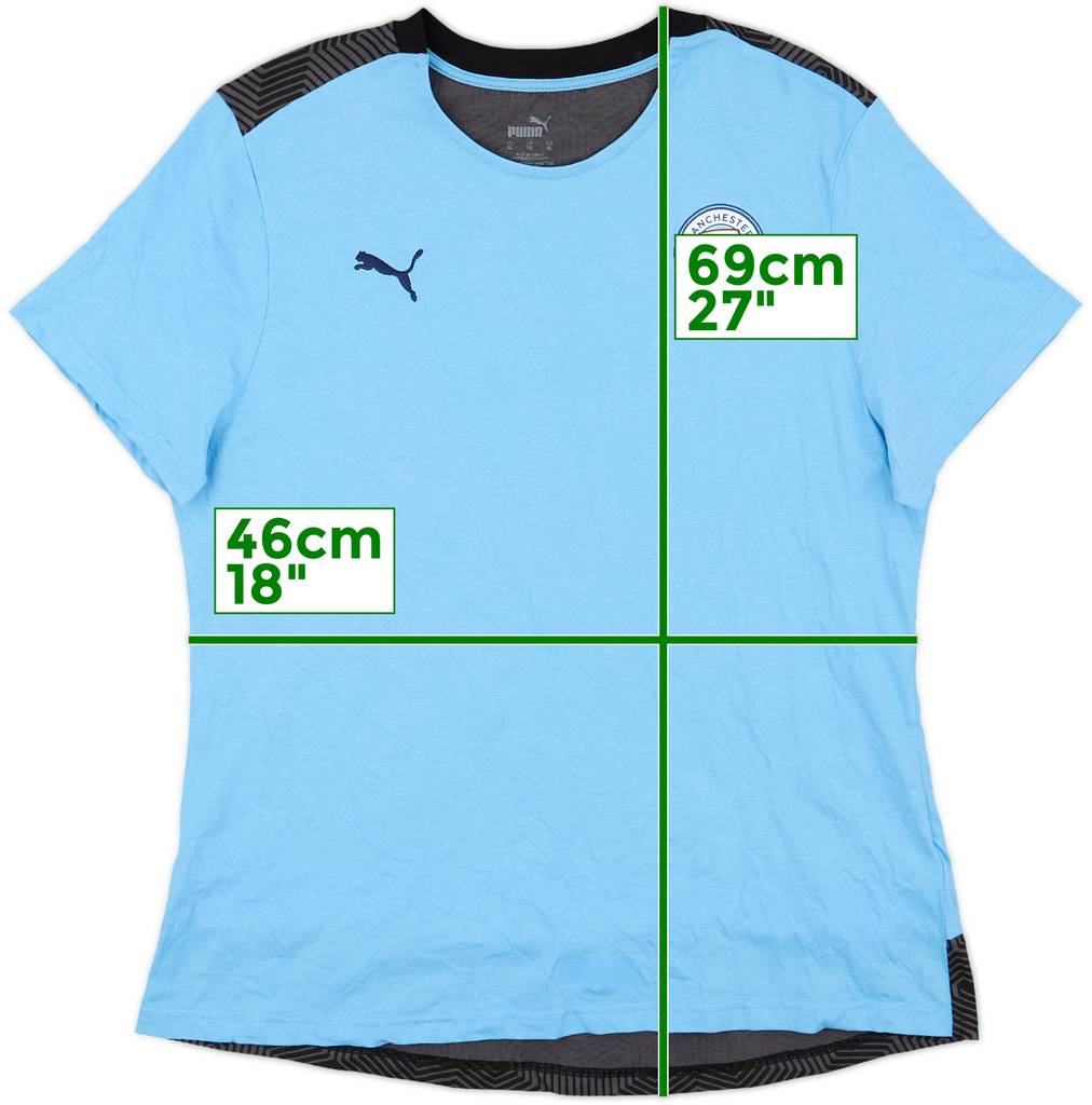 2020-21 Manchester City Puma Training Shirt - 9/10 - (XL.Boys)