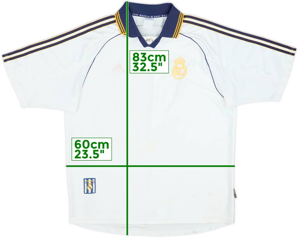 1998-00 Real Madrid Home Shirt - 4/10 - (XL)