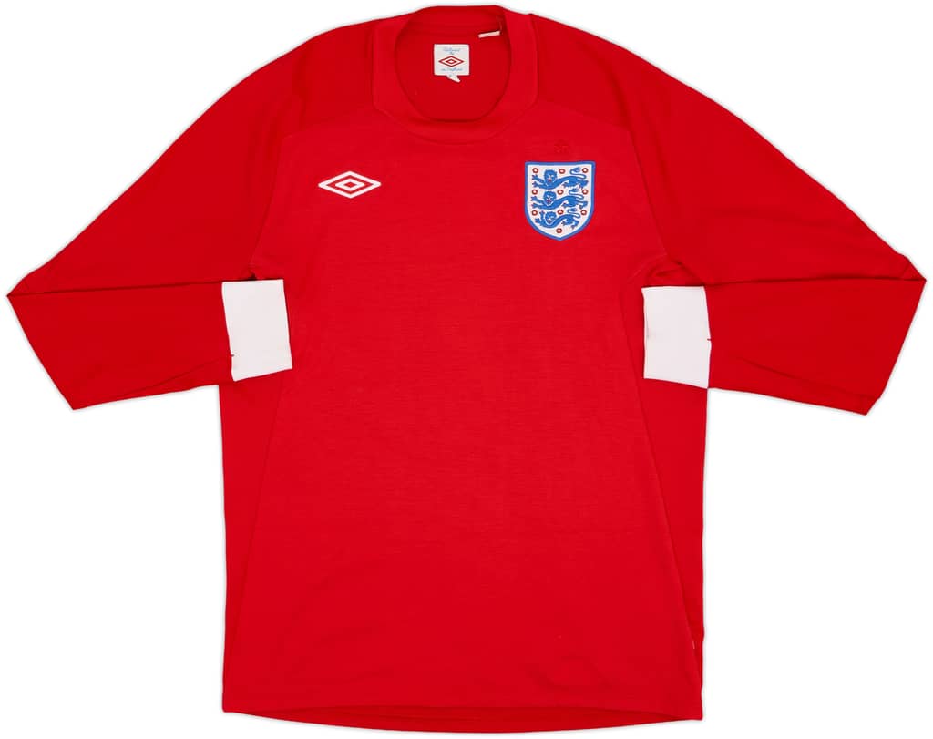 2010-11 England Away L/S Shirt - 9/10 - (M)
