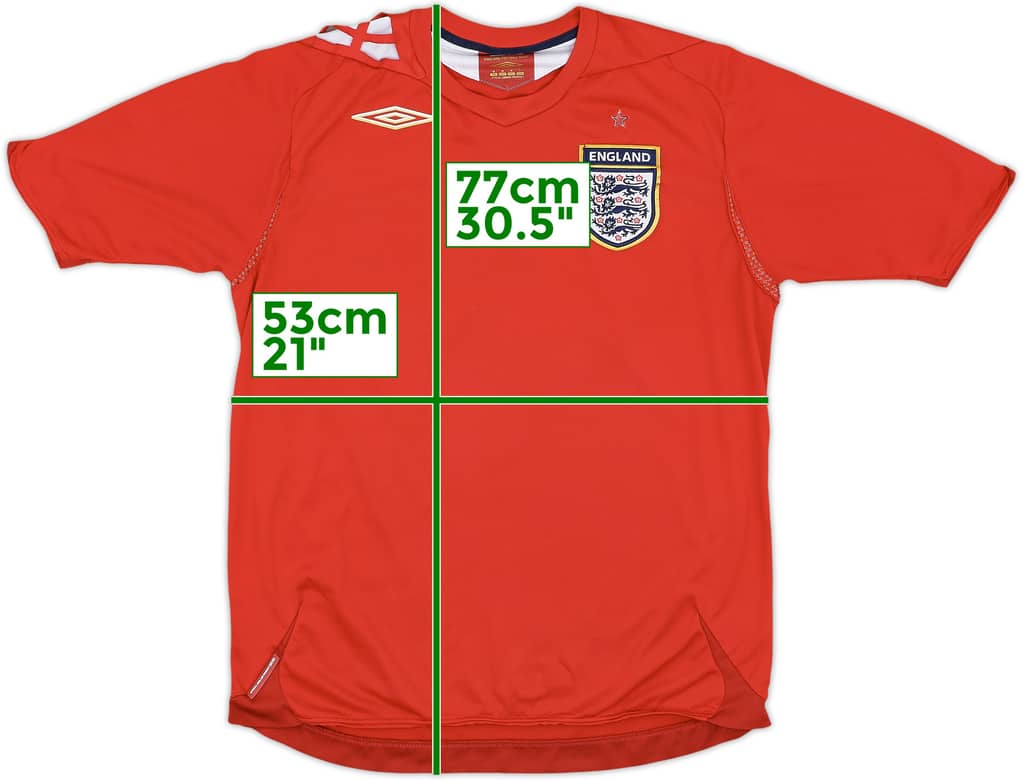 2006-08 England Away Shirt - 5/10 - (M)