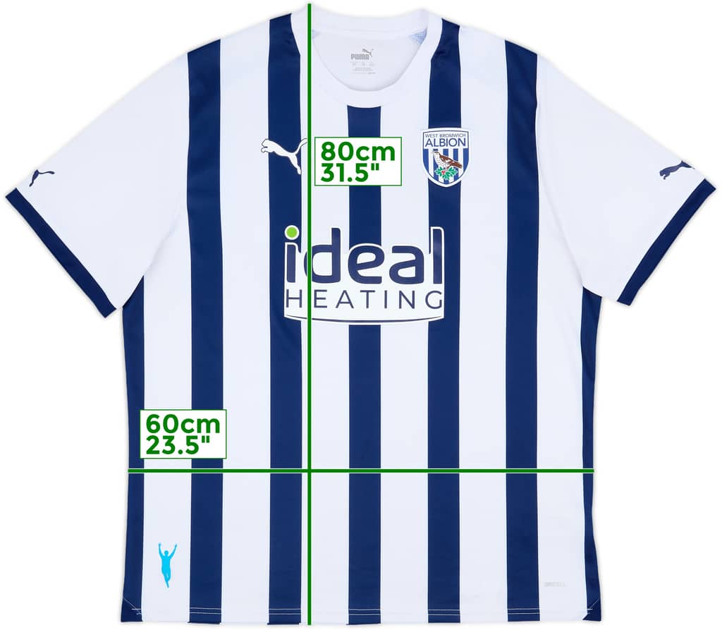 2023-24 West Brom Home Shirt - 8/10 - (XXL)