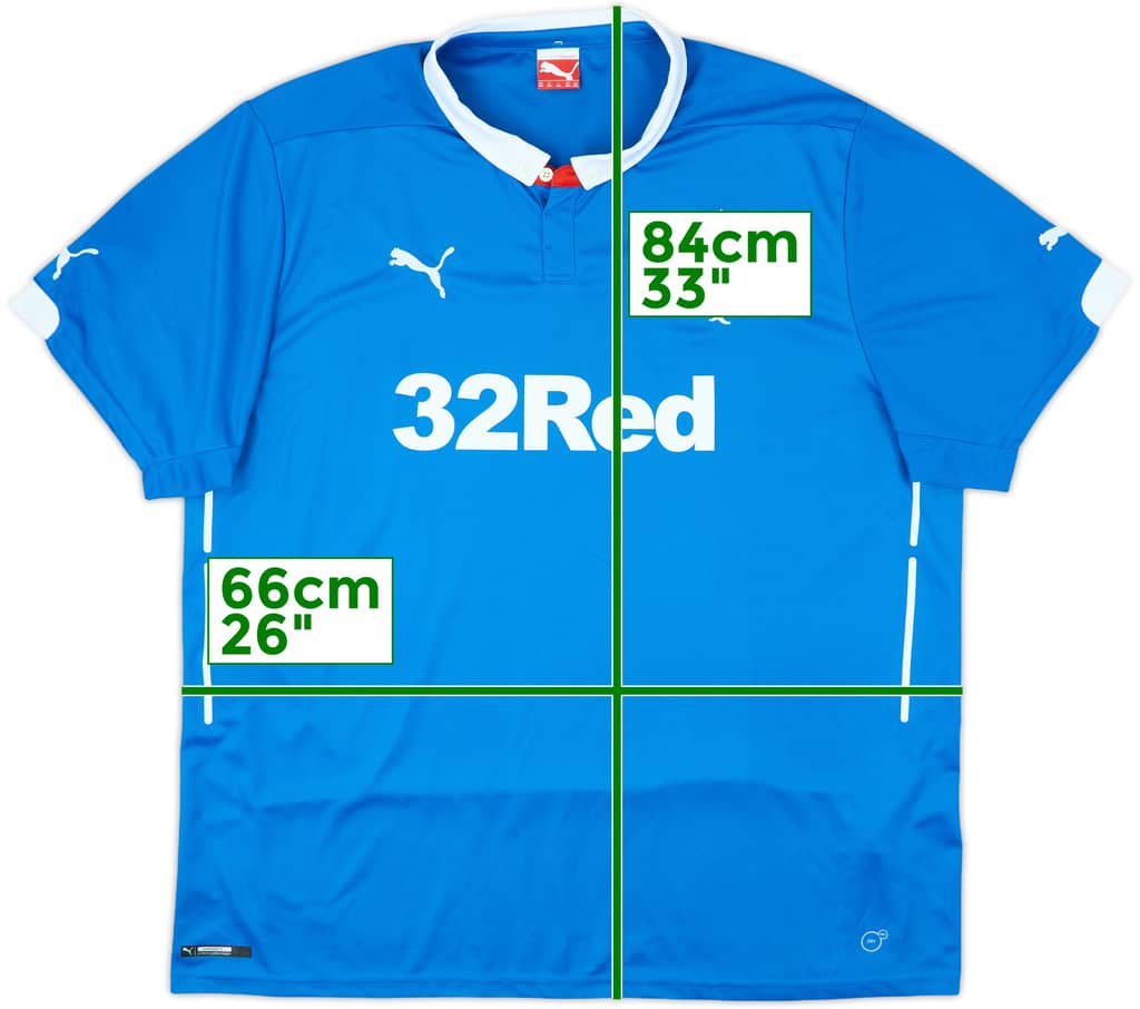 2014-15 Rangers Home Shirt - 8/10 - (3XL)