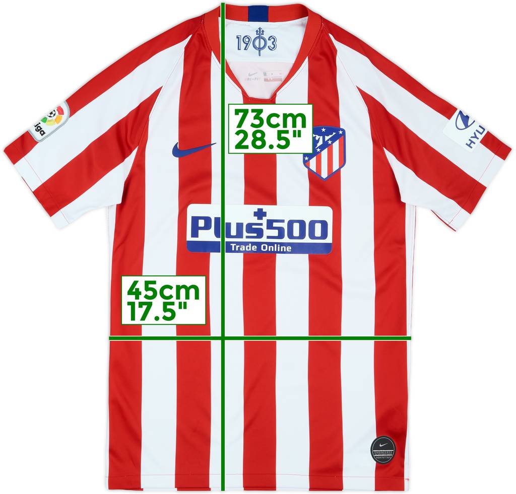 2019-20 Atletico Madrid Home Shirt - 8/10 - (S)