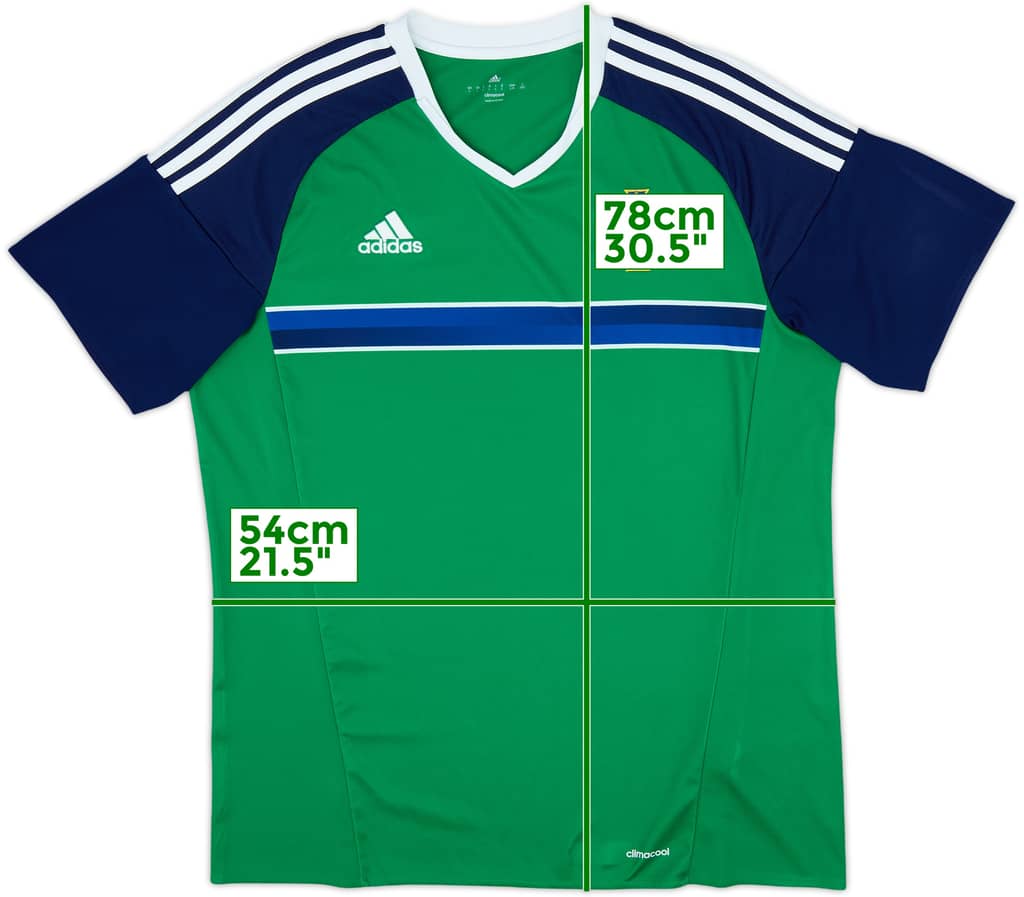 2016-17 Northern Ireland Home Shirt - 9/10 - (L)