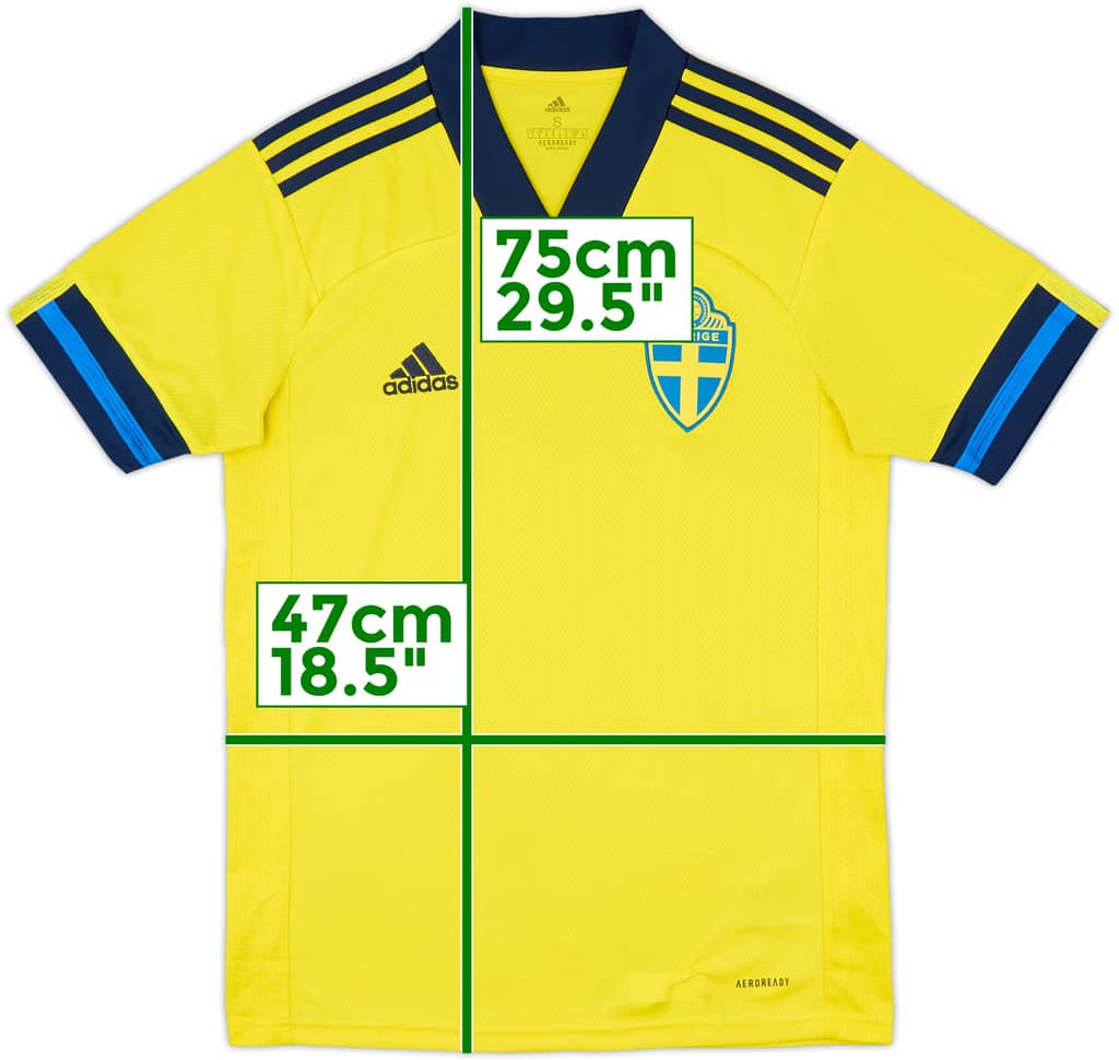 2020-21 Sweden Home Shirt - 9/10 - (S)