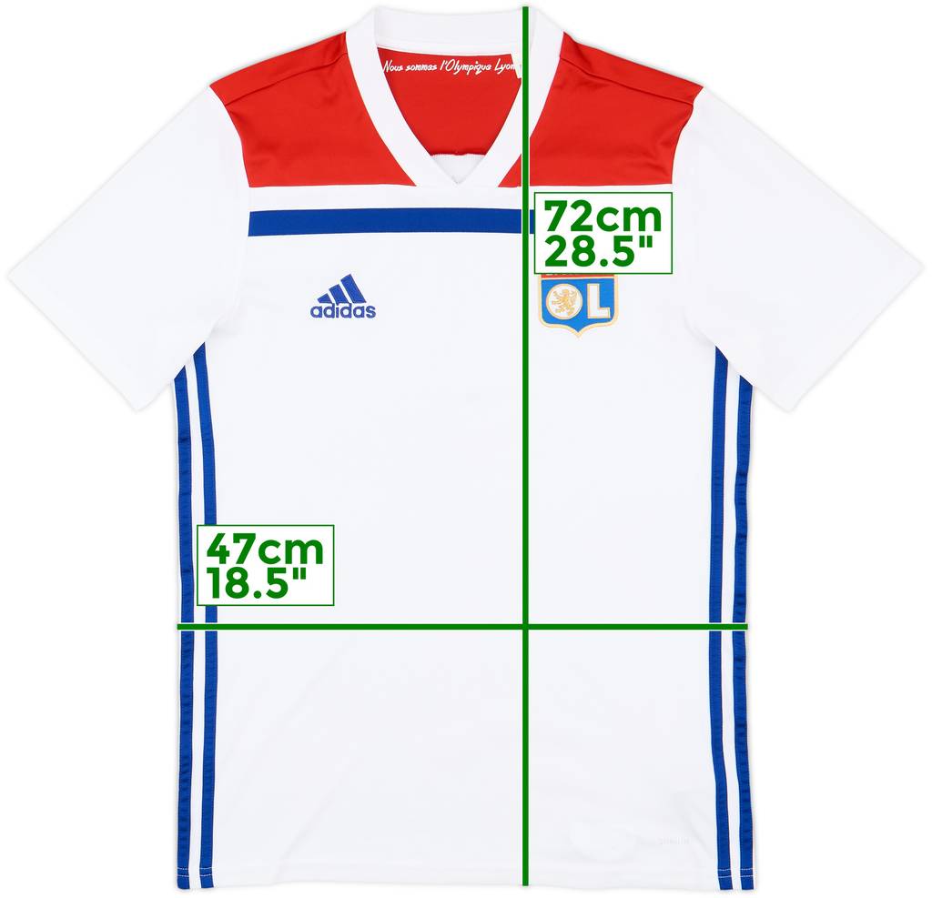 2018-19 Lyon Home Shirt - 8/10 - (S)