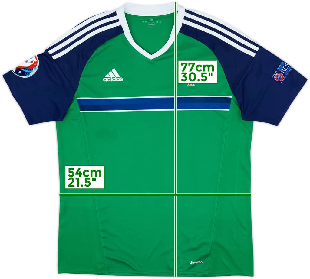 2016-17 Northern Ireland Home Shirt - 8/10 - (L)