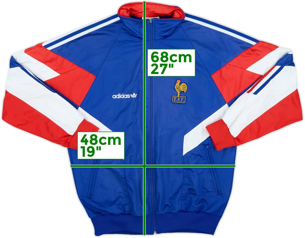 1990-92 France adidas Track Jacket - 8/10 - (S)