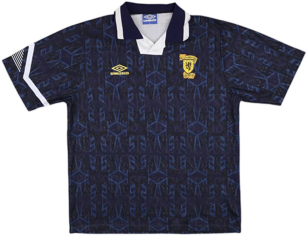 1991-94 Scotland Home Shirt - 8/10 - (L)