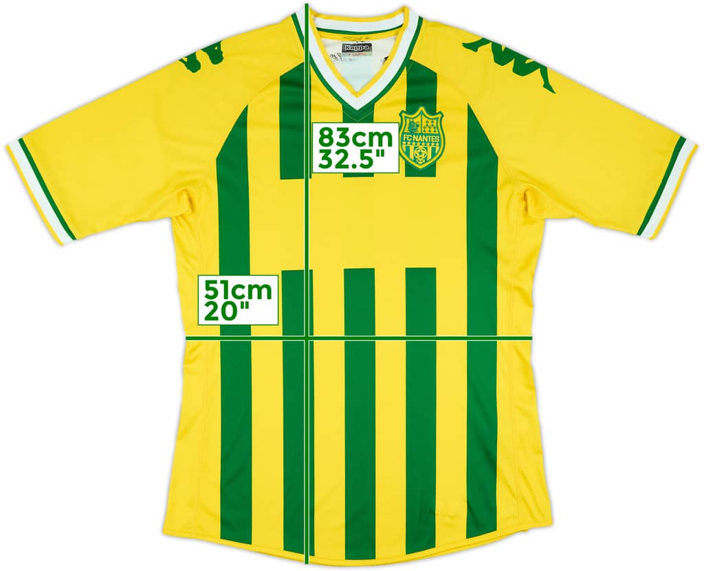 2009-10 Nantes Home Shirt - 7/10 - (XL)