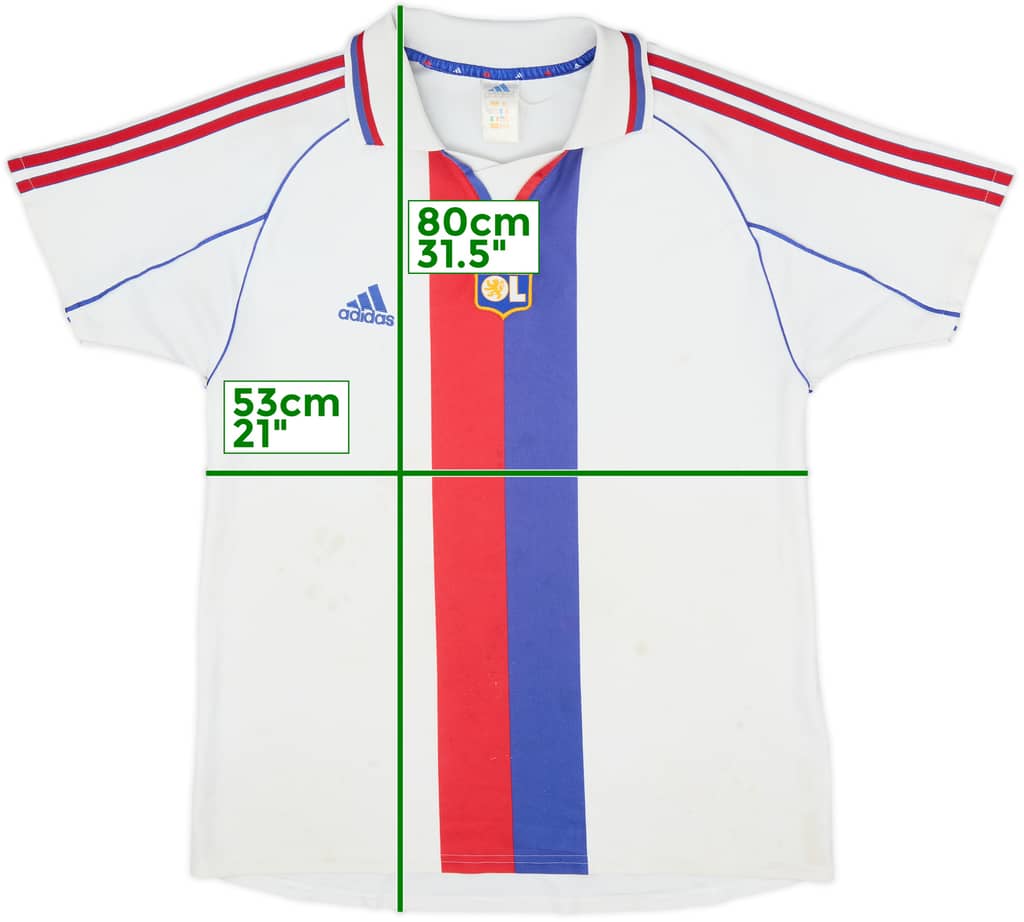 2000-01 Lyon Player Issue Home Shirt - 5/10 - (M)