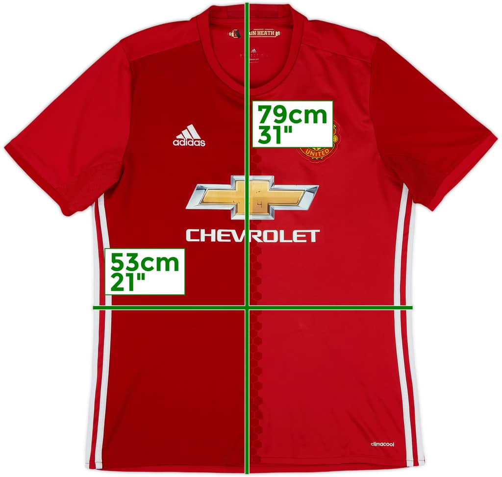 2016-17 Manchester United Home Shirt - 5/10 - (L)