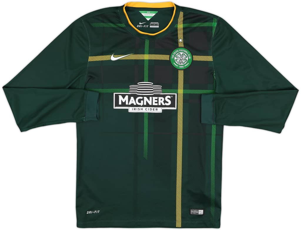 2014-15 Celtic Away L/S Shirt - 7/10 - (S)