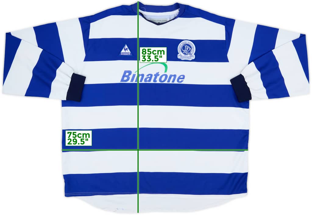 2003-05 QPR Home L/S Shirt - 8/10 - (3XL)