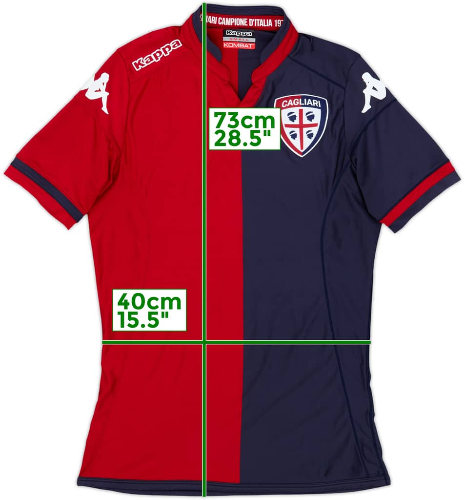 2015-16 Cagliari Home Shirt - 9/10 - (S)