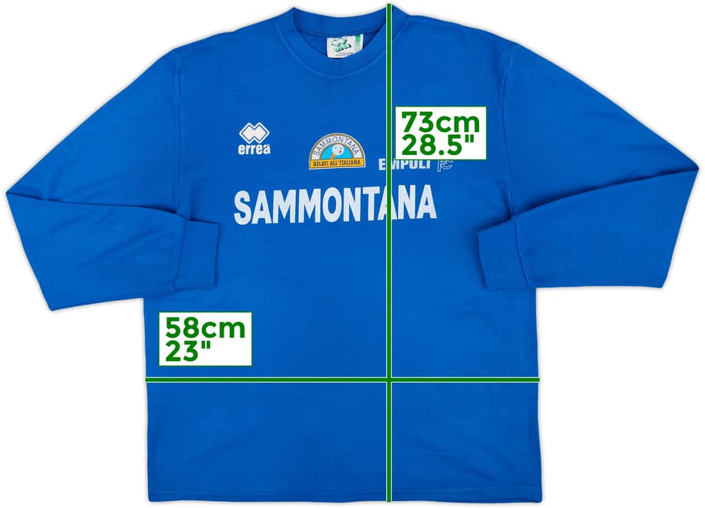 1997-98 Empoli Player Issue Errea Sweat Top - 8/10 - (L)