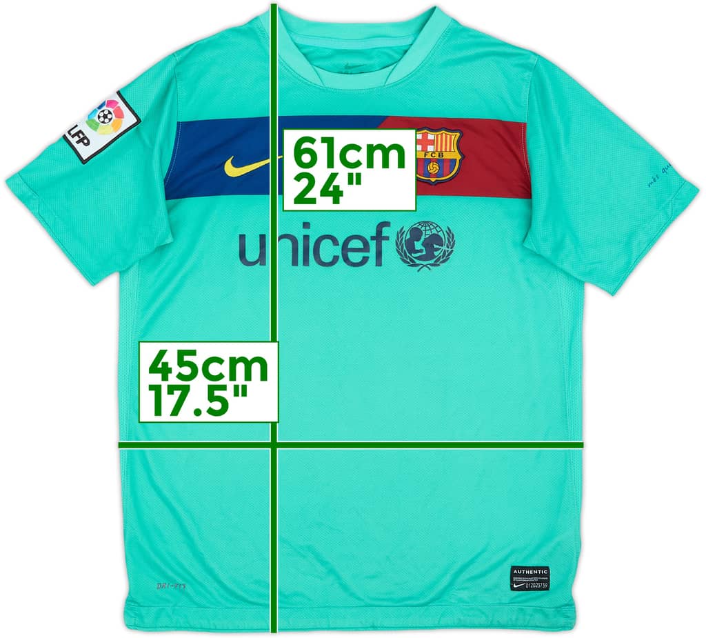 2010-11 Barcelona Away Shirt - 6/10 - (L.Boys)