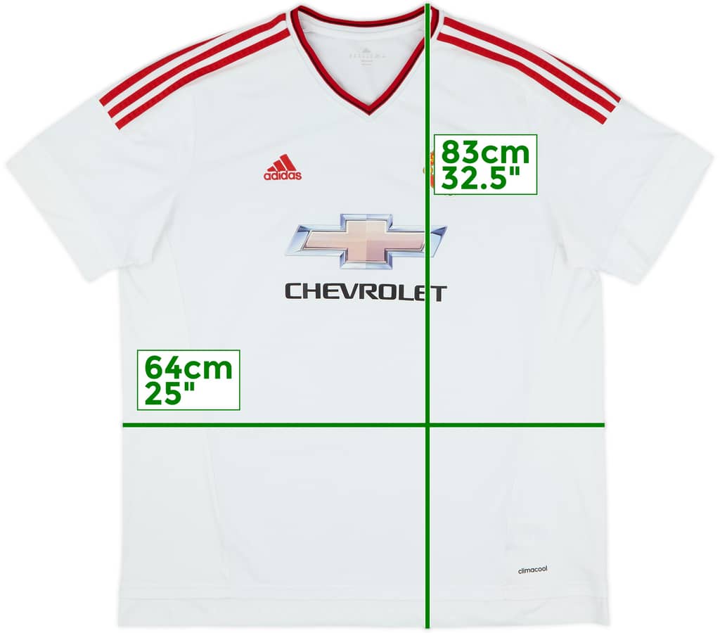 2015-16 Manchester United Away Shirt - 5/10 - (XXL)