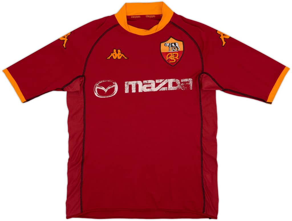 2002-03 Roma Home Shirt - 5/10 - (XL)