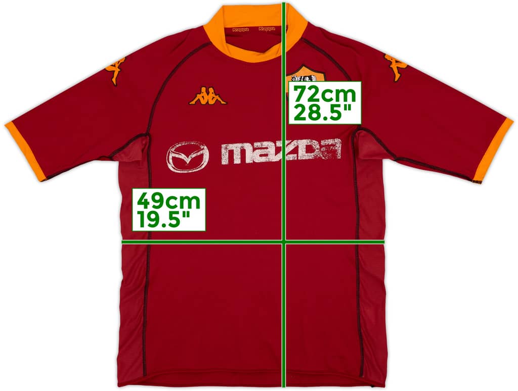 2002-03 Roma Home Shirt - 5/10 - (XL)