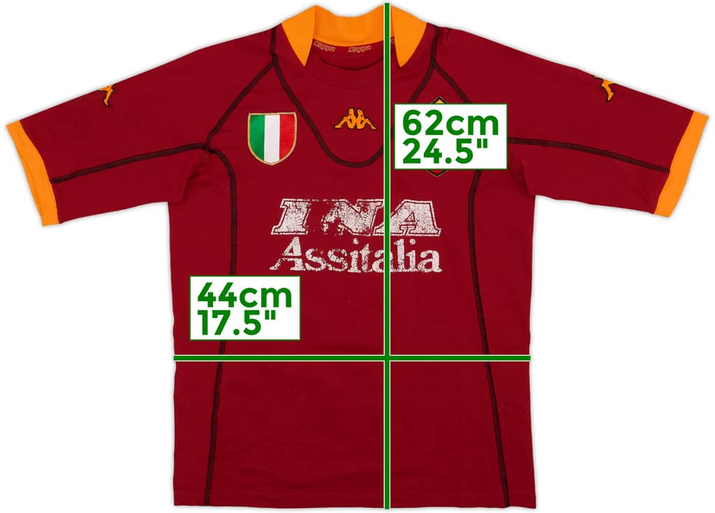2001-02 Roma Home Shirt - 4/10 - (S)