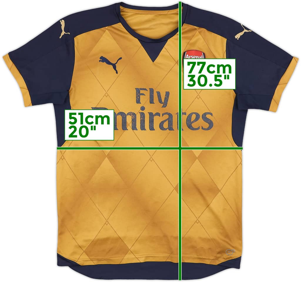 2015-16 Arsenal Away Shirt - 5/10 - (S)