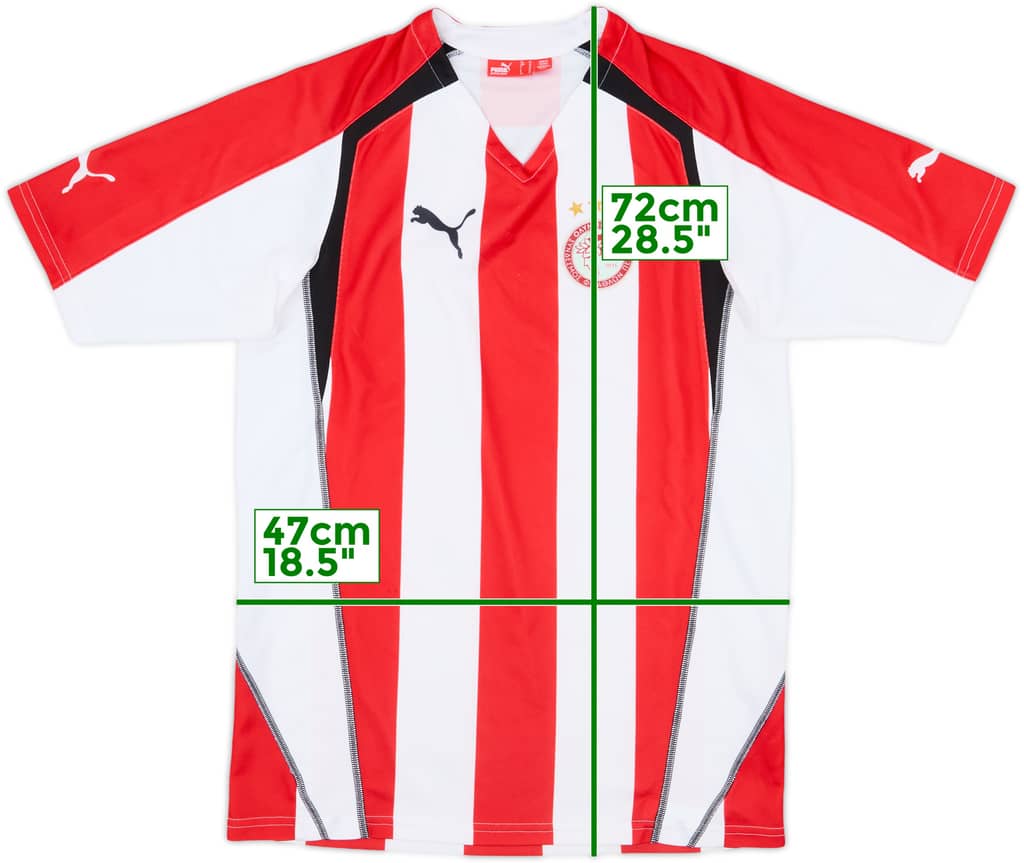 2005-06 Olympiakos Home Shirt - 9/10 - (M)
