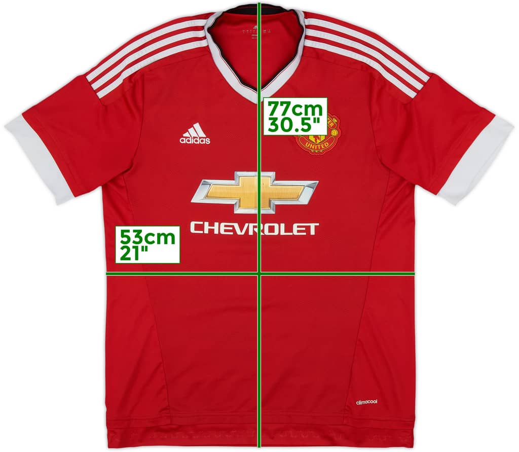 2015-16 Manchester United Home Shirt - 4/10 - (L)