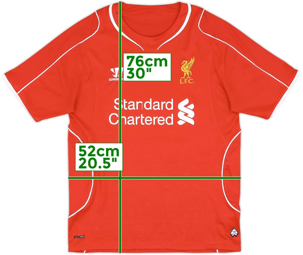2014-15 Liverpool Home Shirt - 4/10 - (L)