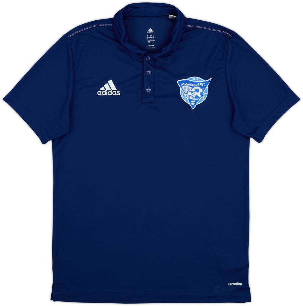 2016-17 Peterhead adidas Polo Shirt - 9/10 - (M)