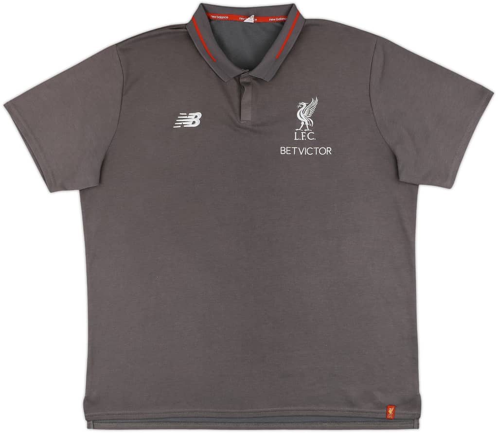 2018-19 Liverpool New Balance Polo Shirt - 8/10 - (XXL)