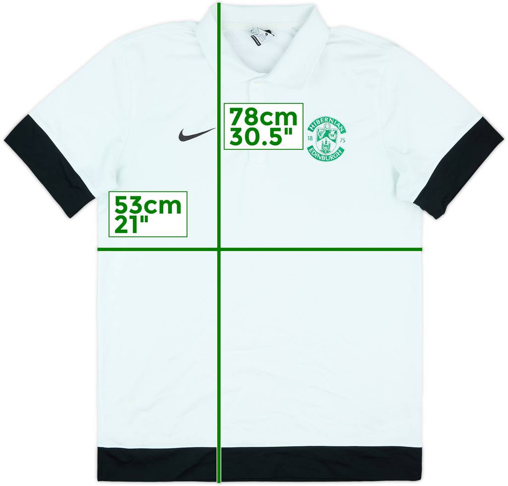 2013-14 Hibernian Nike Polo Shirt - 9/10 - (L)